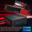 Ninkear N10 Mini PC, Intel N100 4 Cores Max 3.4GHz, 16GB RAM 512GB SSD, 2*HDMI 2.0 (4K@60Hz) Dual Display, 2.4/5GHz WiFi Bluetooth 5.0,