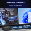 Ninkear N10 Mini PC, Intel N100 4 Cores Max 3.4GHz, 16GB RAM 512GB SSD, 2*HDMI 2.0 (4K@60Hz) Dual Display, 2.4/5GHz WiFi Bluetooth 5.0,