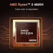 Ninkear N4 Mini PC, AMD Ryzen 5 4600H 6 Cores Max 4.0GHz, 16GB RAM 512GB SSD, Type-C (8K)+ 2*HDMI (4K) Triple Display, WiFi 6 Bluetooth 5.2