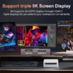 Ninkear N4 Mini PC, AMD Ryzen 5 4600H 6 Cores Max 4.0GHz, 16GB RAM 512GB SSD, Type-C (8K)+ 2*HDMI (4K) Triple Display, WiFi 6 Bluetooth 5.2