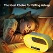 Touch Bedside Table Lamp Wake Up Night Light with RGB Lamps for Night Stands,Alarm Clock Beside Lamps for Bedroom Living Room