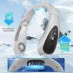 Air Conditioner Portable Neck Fan with Semiconductor Cooling Airflow Bladeless USB Neck Fans Rechargeable with 3 Speeds LED Display