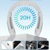 Air Conditioner Portable Neck Fan with Semiconductor Cooling Airflow Bladeless USB Neck Fans Rechargeable with 3 Speeds LED Display