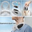 Air Conditioner Portable Neck Fan with Semiconductor Cooling Airflow Bladeless USB Neck Fans Rechargeable with 3 Speeds LED Display