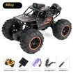 Black Alloy RC Car with HD WiFi Camera High Speed Off Road Climbing, Kids' Remote Control Toy Car