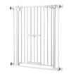 Dog Safety Gate Pet Fence Barrier Security Guard Adjustable Doorway Stairs Enclosure Low Containment System with Walk Through Cat Door 77cm Height