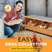 3 Hole Wooden Nesting Box Chicken House Hen Chook Laying Boxes Duck Poultry Egg Nest Brooder Coop Breeding Hatch Roost Perch Waterproof Lid