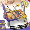 Sports Gaming Foosketball Foosball Basketball Table Top Family Games Board Hoop Shoot and Score 2 Player Learning Toys Play Set with Stand