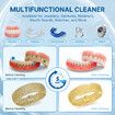 Maxkon Ultrasonic UV Cleaner Denture Retainer Aligner Jewellery Cleanser Dental Appliance Cleaning Machine for Whitening Tray Mouth Guard Makeup Brush