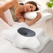 Cervical Neck Pillow for Sleeping,Ergonomic Side Sleeper Pillow,Cooling Orthopedic Pillow for Neck Relief Support,Memory Foam Pillows Back Stomach Sleepers