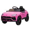 Kids Electric RC Car Ride On Toy Parental Remote Control Pedal 12V Off Road Vehicle Lamborghini Urus Licensed Pink with MP3 Light Bluetooth