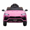 Kids Electric RC Car Ride On Toy Parental Remote Control Pedal 12V Off Road Vehicle Lamborghini Urus Licensed Pink with MP3 Light Bluetooth