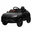 Kids Electric Car Toy RC Ride On Parental Remote Control 12V Pedal Off Road Vehicle Lamborghini Urus Licensed Black with Bluetooth MP3 Light