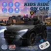 Kids Electric Car Toy RC Ride On Parental Remote Control 12V Pedal Off Road Vehicle Lamborghini Urus Licensed Black with Bluetooth MP3 Light