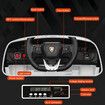 Kids Electric Car Toy RC Ride On Parental Remote Control 12V Pedal Off Road Vehicle Lamborghini Urus Licensed Black with Bluetooth MP3 Light