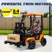 Kids Forklift Truck Toy Electric RC Ride on Car Parental Remote Control Lift Loader Pedal Off Road Vehicle 12V JCB Licensed