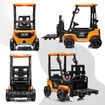 Kids Forklift Truck Toy Electric RC Ride on Car Parental Remote Control Lift Loader Pedal Off Road Vehicle 12V JCB Licensed