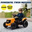 Kids RC Electric Car Toy Ride On Tractor Childrens Parental Remote Control Pedal Off Road Vehicle 12V JCB Licensed