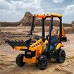 Kids RC Excavator Toy Electric Remote Control Ride on Tractor Bulldozer Digger Pedal Off Road Car Vehicle Pushdozer 12V JCB Licensed