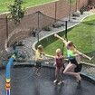 Trampoline Sprinkler Kids Summer Fun Outdoor Backyard Water Park Cool Down Rotating Water Sprinkler Kids Play Trampoline Accessories Sprinklers Yard Large