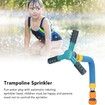 Trampoline Sprinkler Kids Summer Fun Outdoor Backyard Water Park Cool Down Rotating Water Sprinkler Kids Play Trampoline Accessories Sprinklers Yard Large