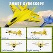 Gravity Gliders Airplane with Lights,Upgrade RC Plane Remote Control Glider Airplanes 2.4 GHZ 2 Channels,Anti-Collision Silicone Nose RC Plane (Red)