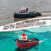 RC Boat with LED Lights,1/72 RC Tugboat,Remote Control Boat with 40+ Min Running Time Toy Boat for Kids