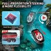 RC Boat with LED Lights,1/72 RC Tugboat,Remote Control Boat with 40+ Min Running Time Toy Boat for Kids