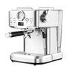 Espresso Coffee Machine 20 Bar 2L Stainless Steel Latte Cappuccino Maker Home Cafe Office Milk Frother with Pressure Gauge Thermometer Maxkon