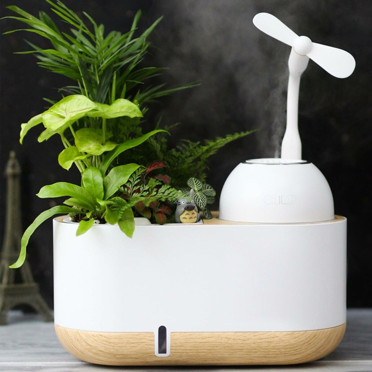 Flowerpot Humidifier,Hydroponics Growing System,Smart Planting,Soft Light Design,Automatic Water Absorption Container,Gardening Gifts,Plant-Free