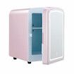 Maxkon 4L Mini Fridge with Dimmable Led Lighted Mirror Home Car 12V Portable Cooler Warmer Skincare Beauty Refrigerator for Food Drinks Bar