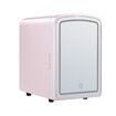 Maxkon 4L Mini Fridge with Dimmable Led Lighted Mirror Home Car 12V Portable Cooler Warmer Skincare Beauty Refrigerator for Food Drinks Bar