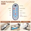 HOMASA Full Body Massage Mat Heated Shiatsu Neck Massager Shoulder Back Lumbar Traction Hip Leg Relax Stretch Airbags Vibration Motors