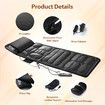 HOMASA Full Body Massage Mat Heated Foot Back Massager Shiatsu Vibration Lumbar Support Neck Leg Relax for Mattress Bed Sofa Chair Recliner