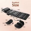 HOMASA Full Body Massage Mat Heated Foot Back Massager Shiatsu Vibration Lumbar Support Neck Leg Relax for Mattress Bed Sofa Chair Recliner