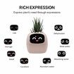 Smart Pet Planter Robot Guidance on Plant Care with Emoji,Adorable Plant Companion with Rich Gesture Interaction,Neat Desk Setup Gift (Pink)