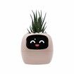 Smart Pet Planter Robot Guidance on Plant Care with Emoji,Adorable Plant Companion with Rich Gesture Interaction,Neat Desk Setup Gift (Pink)