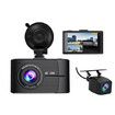 Dash Cam Front and Rear 4K+1080P FHD for Cars Built-in WiFi GPS, 3 Inch IPS Screen,Night Vision,170 Degree Wide Angle G-Sensor Loop Recording