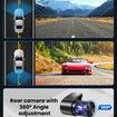 Dash Cam Front Rear 4K 1080P for Cars Built in WiFi Full HD Dash Cam with APP Control 3.94 Inch IPS Screen,G-Sensor WDR 24Hr Parking Mote