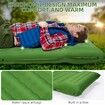 Camping Sleeping Pad,Extra Thick 5 Inch Camping Mat with Pillow Built-in Foot Pump Inflatable Sleeping Pads Compact for Backpacking Hiking Travel