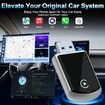 2 In 1 Wireless Carplay Adapter USB A to C,Plug & Play Wireless Carplay Adapter for iOS 10+ Android 11+