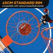 Genki Breakaway Basketball Rim Ring Hoop Goal Net 45cm Wall Mount for Standard Backboards Balls Outdoor Hanging Basket Pro Replacement