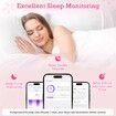 Smart Ring Sleep Tracker Ring Waterproof Fitness Ring for Activity Monitoring/Steps/Distance/Air Gestures for iOS Android (Pink,#11)