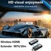 Wireless HDMI Transmitter and Receiver Plug & Play 1080P HD Portable Extender Support 2.4/5GHz for Streaming Video/Audio from Laptop,PC