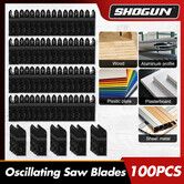 Oscillating Tool Saw Blades Multitool Kit Steel 100PCS for Wood Plastic Metal Cutter Fit Fein Multimaster Dewalt Porter Rockwell Ryobi Hitachi Milwaukee