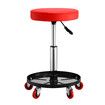 Swivel Work Stool Chair with Wheels Mechanic Tool Tray Height Adjustable Pneumatic Roller Seat for Car Repair Shop Salon Barber Bar Drafting Spa