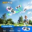 Form Drone RC UFO for Kids and Beginners, Remote Control Airplane with Light, RC Plane Helicopter Quadcopter with Auto Hovering