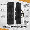 Tactical Dual Rifle Bag Long Gun Shotgun Case Carry Backpack for Military Range Hunting Shooting Gear Carbine Pistol Firearm Store Transport 118cm 46inch