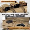 118cm Tactical Rifle Bag Long Gun Shotgun Case Backpack for 2 Rifles Pistols Carbine Military Range Hunting Shooting Gear Firearm Store Transport 46inch
