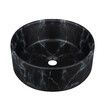 Bathroom Sink Basin Vessel Wash Bowl Washing Vanity Countertop Above Counter Toilet Bath Hand Modern Round Ceramic Black 40x40x15.5cm